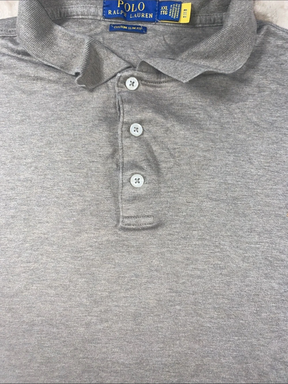 Ralph Lauren Heather Brown Short-Sleeve Polo with Embroidered Pony